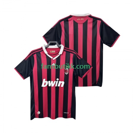Fotballdrakt AC Milan 2009 2010 Retro Hjemmetrøye Kortermet